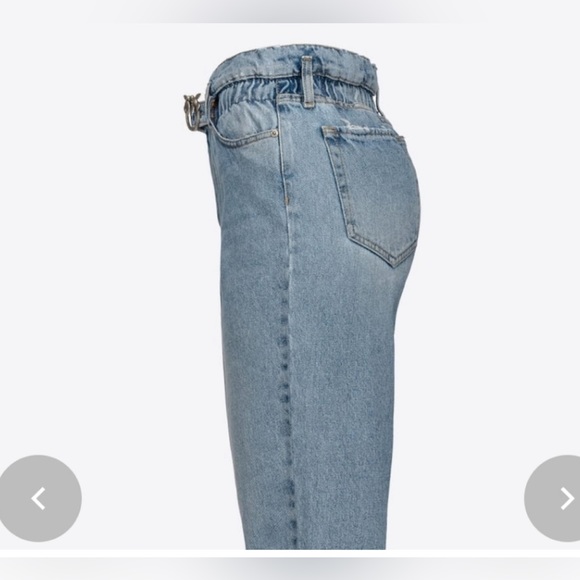 Pinko Love Birds Belted Jeans. - Picture 5 of 11